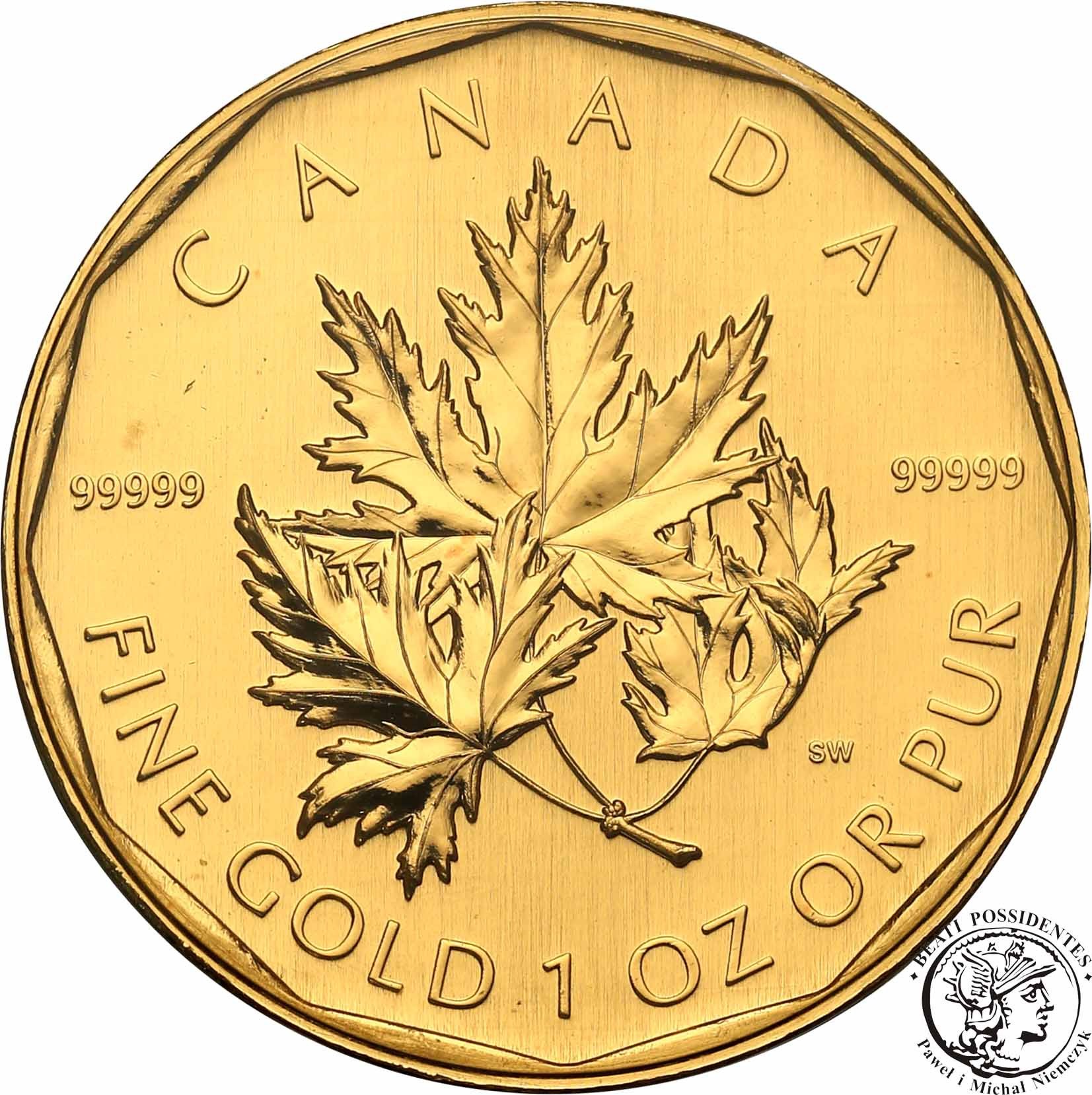Kanada 200 dolarów 2017 liść klonowy uncja złota st.1 NOWOŚĆ